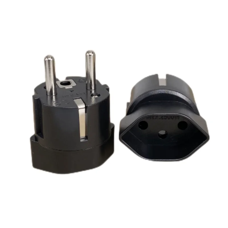 Plug Adapter Swiss to European Standard Electrical Socket Travel Adaptor EU Plug Multipurpose Power Plug