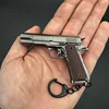 1/3 1911 Pistol Shape Keychain Shell Eject Gun Model Key Chain Bag Fidget Gadgets Pendant Ornament for Gift for Men Friends 4