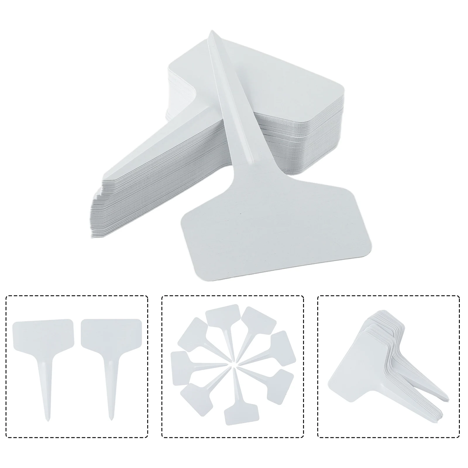 

Keep Your Garden Organized and Beautiful Plastic T Type Tags (50pcs/100pcs) for Plants with UV Resistance and Matte Finish