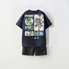 Summer 2025 Kids Baby Boy Outfits Summer Fashion Toy Story Disney Print Tops Tee + Shorts Toddler Boy Clothes Suit Kid Clothes 4
