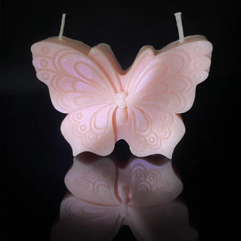 Sexy Low Temperature Candles Gilding40DegreesmColorful Gilding Butterfly Tearable Wax Drip Adult Sex Training Props