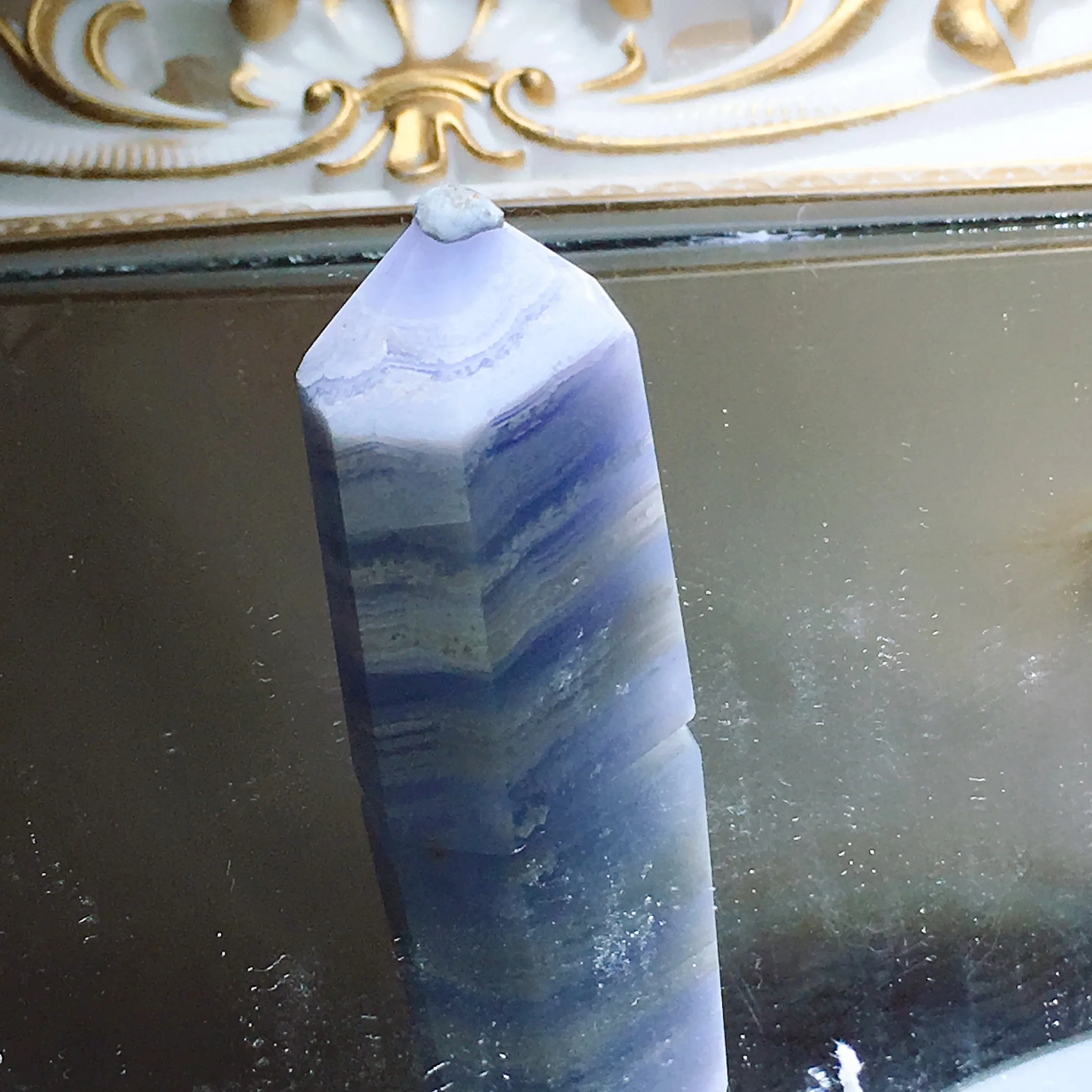 Blue Lace Agate Tower 2514