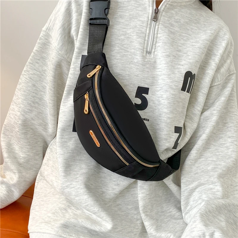 Waist Bag Chest Bag Women Men Waterproof Pocket Casual Sports Travel Purse Plaid Waist Pack Belly Bags Case