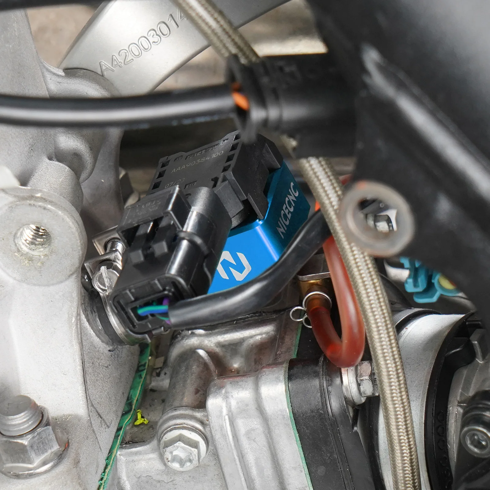 Für 2026 2025 2024 GasGas EC300 EC250 EC125 MC 125 250 300 EX300 TBI Kurbelgehäuse Drucksensor Modifizierte Halterung Halter – Detail 16