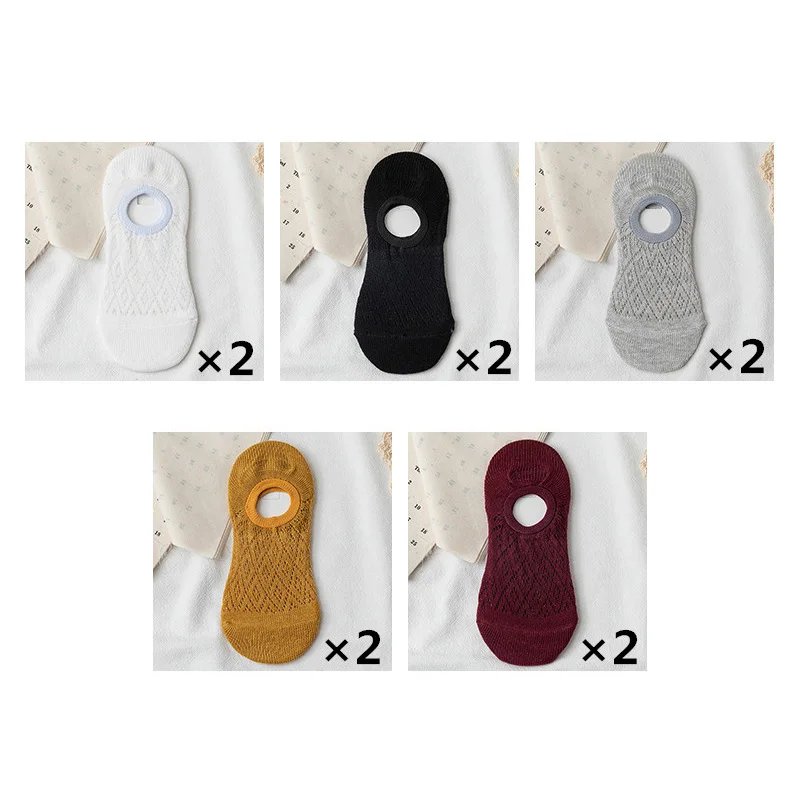 10 Pairs Combed Cotton Japanese Harajuku Women Socks Slippers Summer Fashion Cute Women Casual Socks Size35-40 best no show socks for women Women's Socks