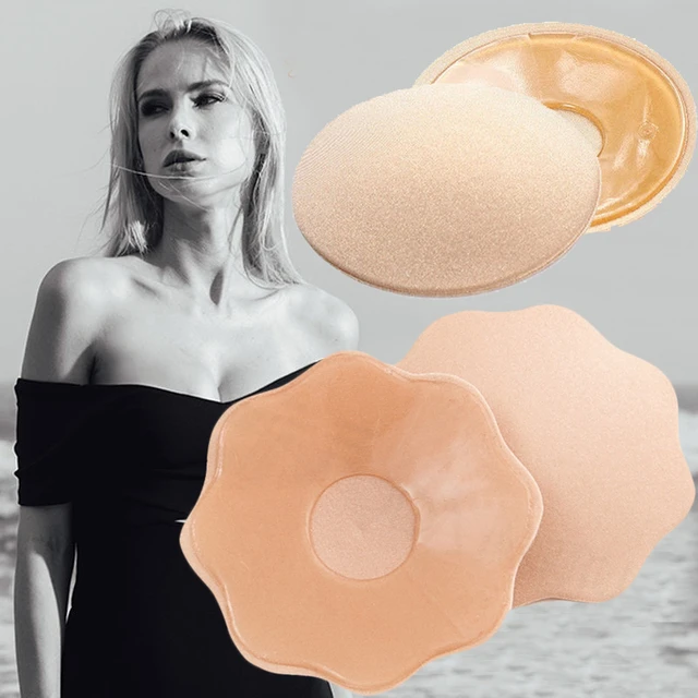 Sexy Women Reusable Pasties Silicone Breast Sticker Self Adhesive Nipple  Cover Flirting Boob Tape Bra Pads Nipples Covers - AliExpress