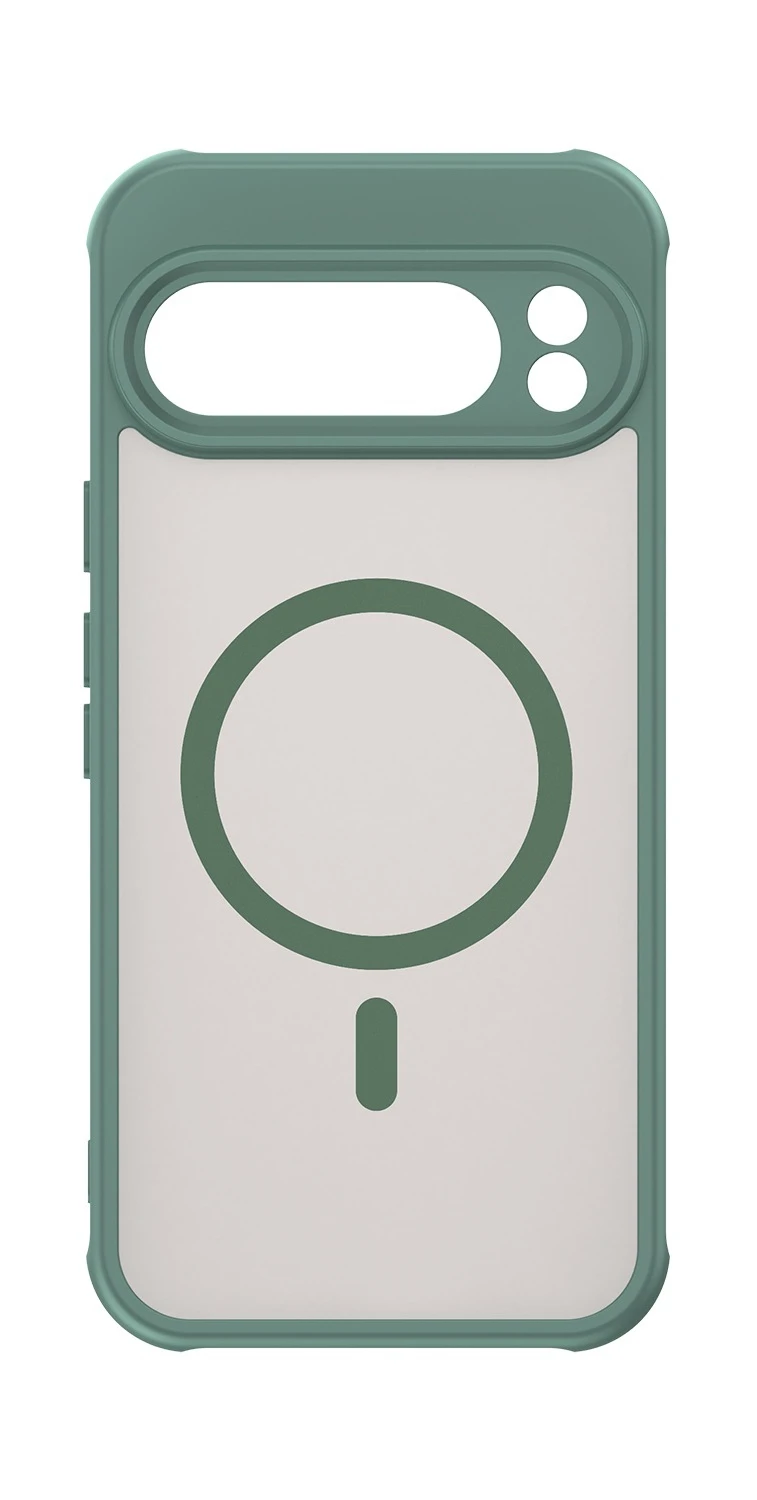 Magnetic Charging Matte Clear Shockproof Phone Case - Translucent Frosted Cover