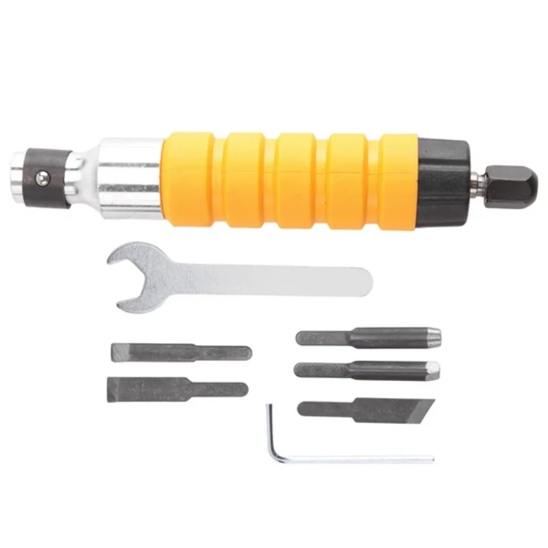 Electric Chisel Carving Tool Electric Chisel + 5 Knives + Open Wrench Engraving Tools Engraving Pen