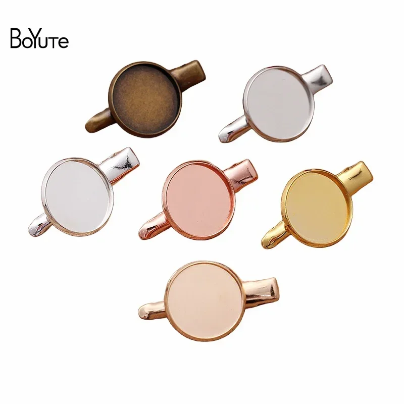 

BoYuTe (20 Pieces/Lot) Fit 18-20-25MM Cabochon Hair Clip Blank Tray Base Diy Handmade Jewelry Accessories Wholesale