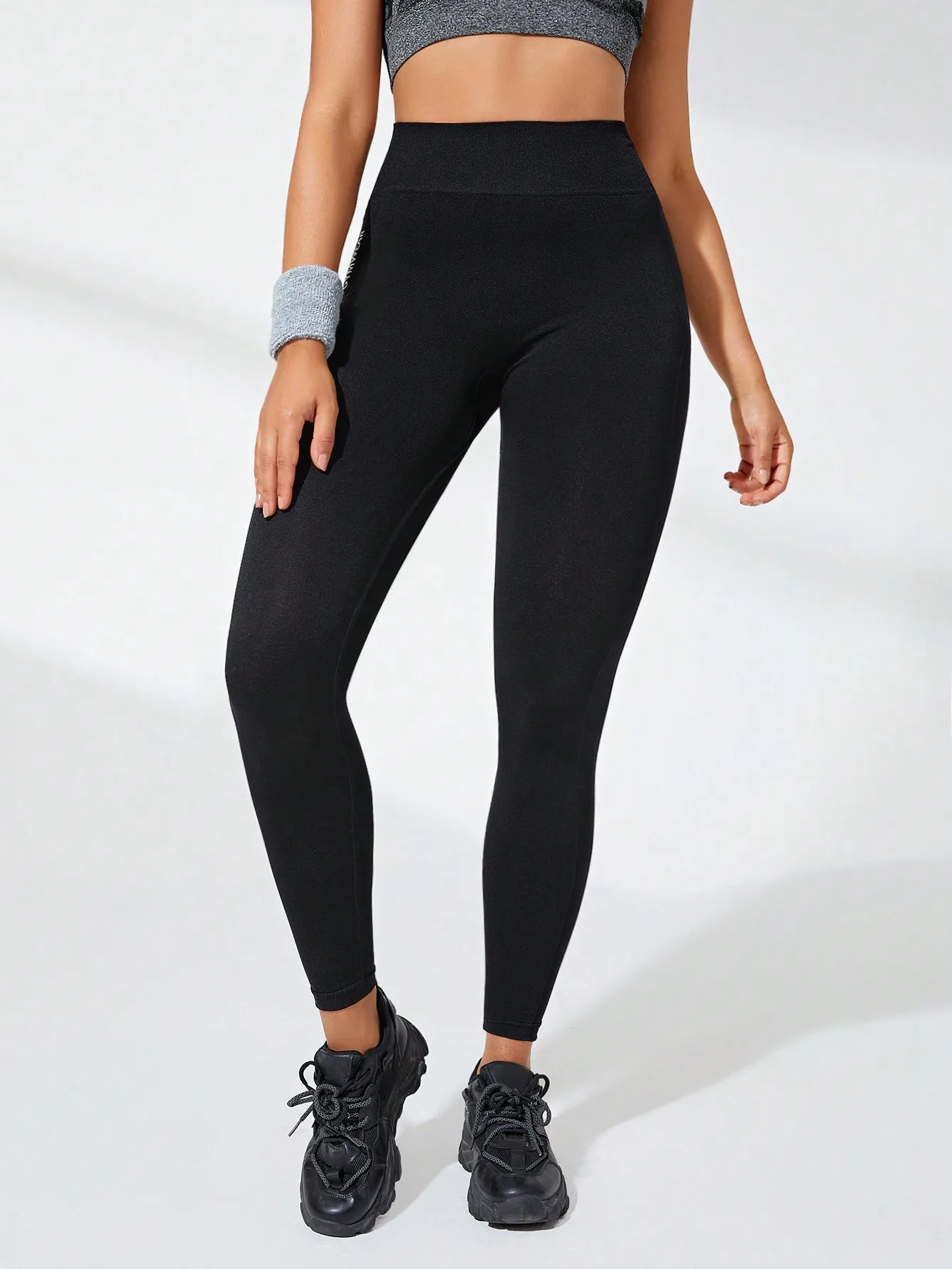 Women Seamless Knitted High Waisted Butt Lifting Yoga Leggings High Stretchy Fast Dry Breathable Workout Pants For Spring sports leggings sports pants yoga pants female tights