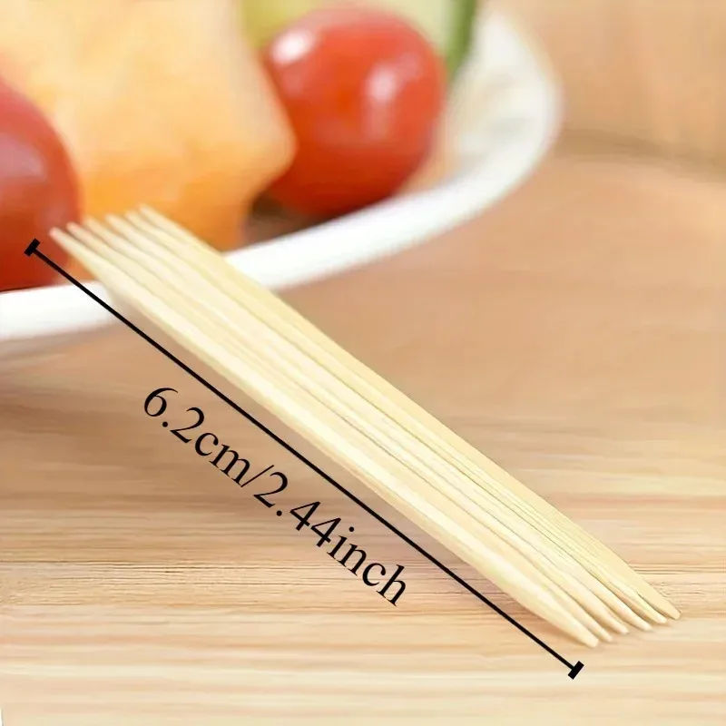 1000PCS Disposable Double Headed Toothpicks Natural Bamboo Floss Home Kitchen Restaurant Hotel Portable Teeth Cleaning Tool toothpick set