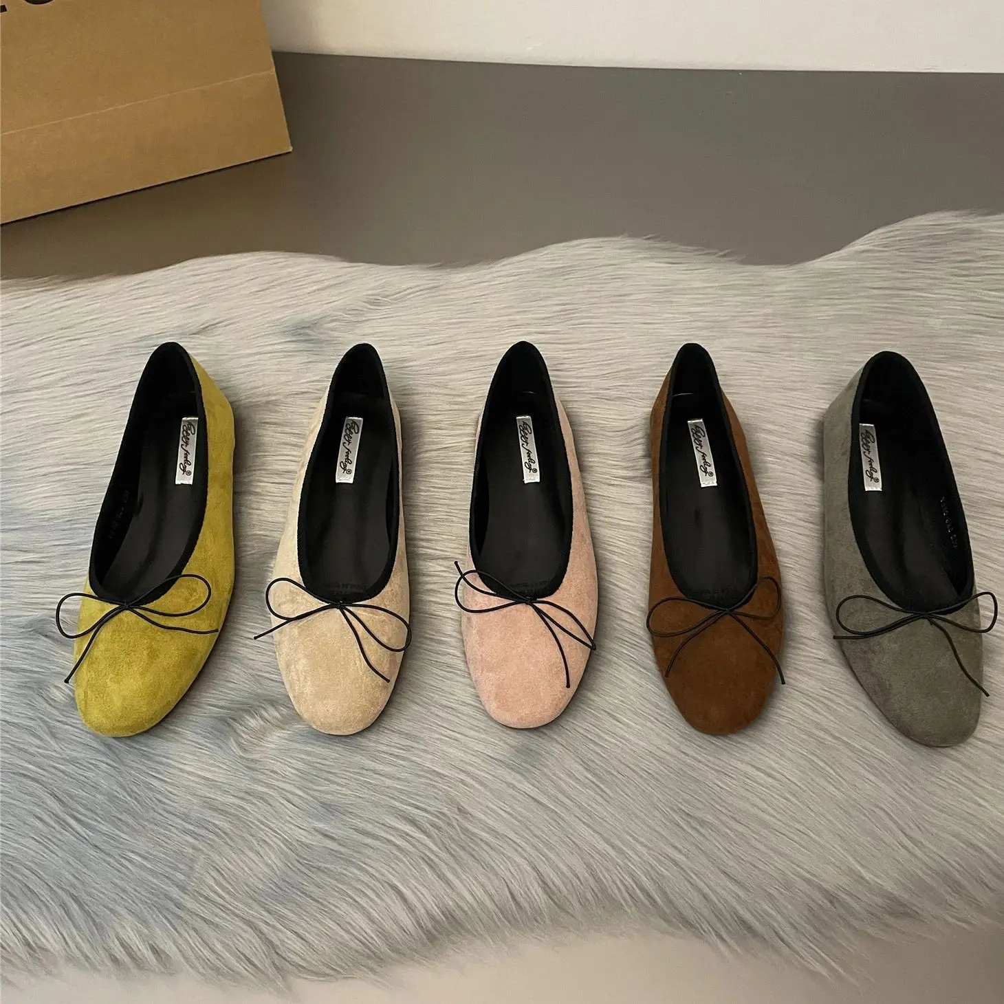 

Женские балетки на плоской подошве, без застежки, повседневные