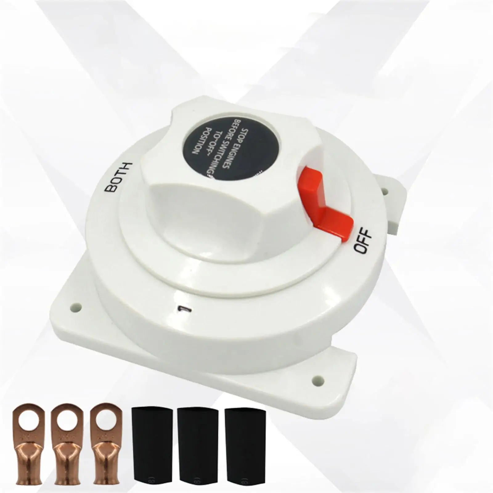 Marine DC Battery Selector Switch 1 2 Both Off 6-32V System 300 Amp Max High Power Disconnect Switch for Boat Battery Isolator