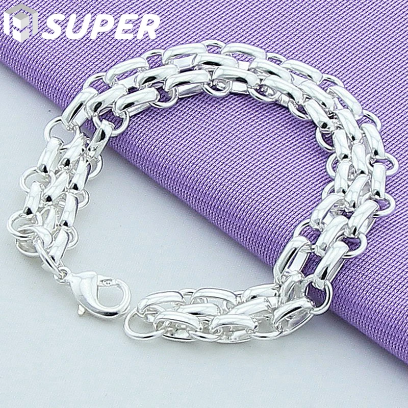 

Женский браслет из серебра 925 пробы с круглым замком