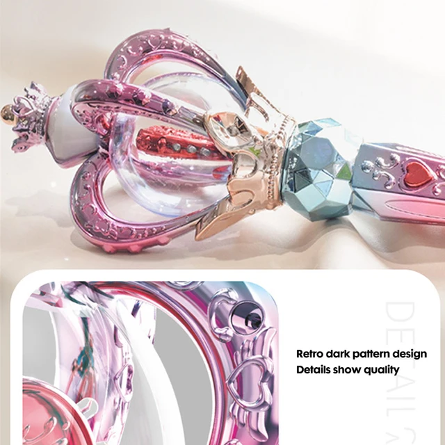 New Style Magic Wand Electric Fairy Wand Toys Musical Light Pretend Toy Role-playing Props Halloween Christmas Gift For Girls 3