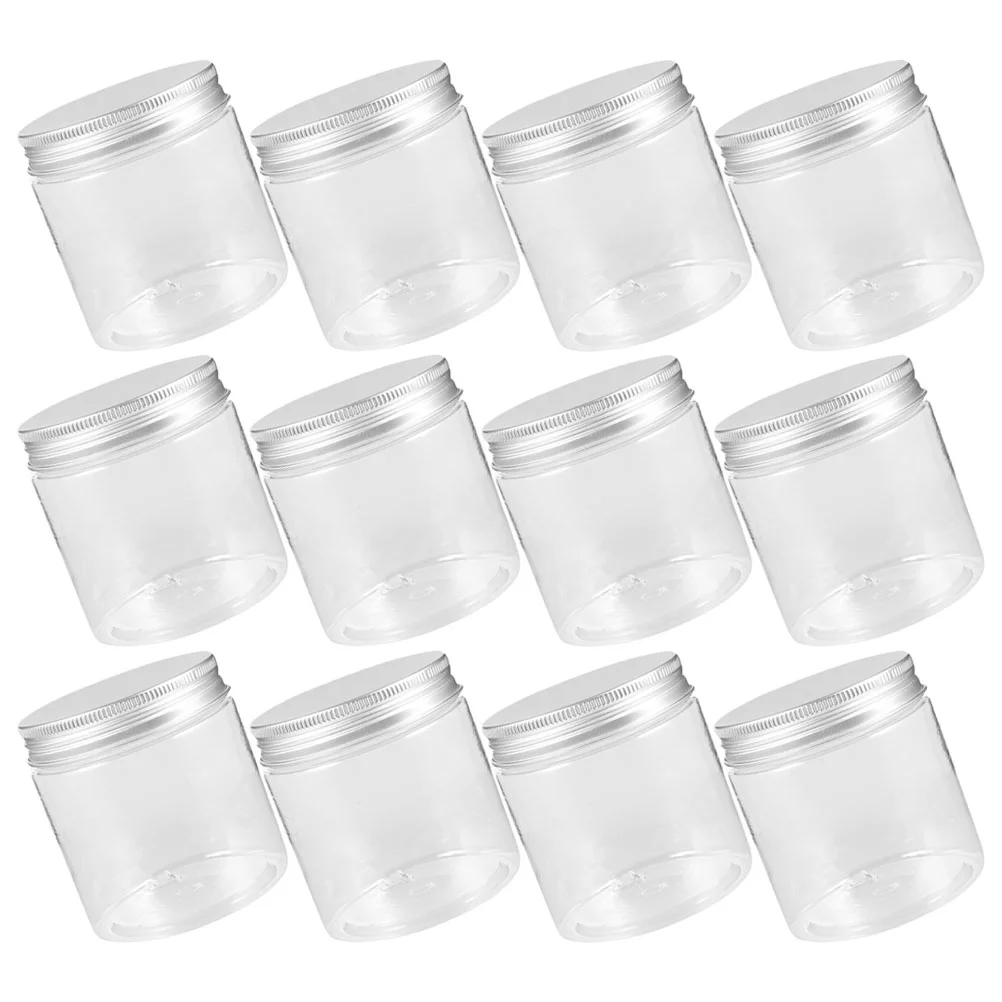 

Small Mason Jars Food Container Lids: 12Pcs Wide Mouth Clear Spices Canning Drinking Jars