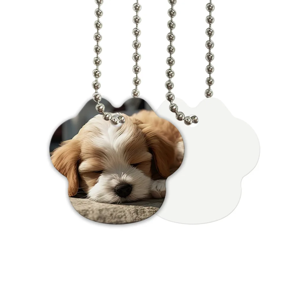 염료 블랭크 승화 알루미늄 페로 고양이 ID 개 태그, 반려견 액세서리, 이중 ..