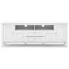 SOLID WOOD Universal TV Media Stand,72inch Wide,Farmhouse Rustic,Living Room Center for Flat Screen TVs up to 80 inches in White 4