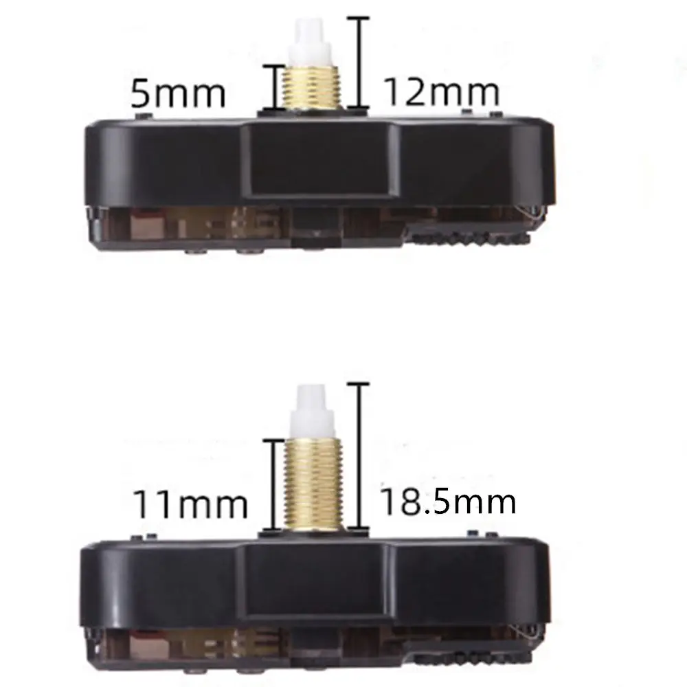 Classic Quartz Clock Parts Watch Movement Mechanism Black Metal Parts Repair Kit Home Decor Silent Scanning Bell Accessories Clock Mechanism