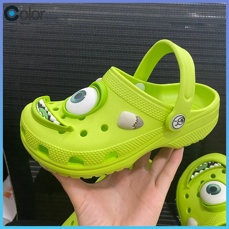 Anime Cartoon Alien Hole Slippers Beach Shoes Slippers Sandals Non-Slip Breathable Wear-Resistant Outdoor Sand Adult Sandals 1