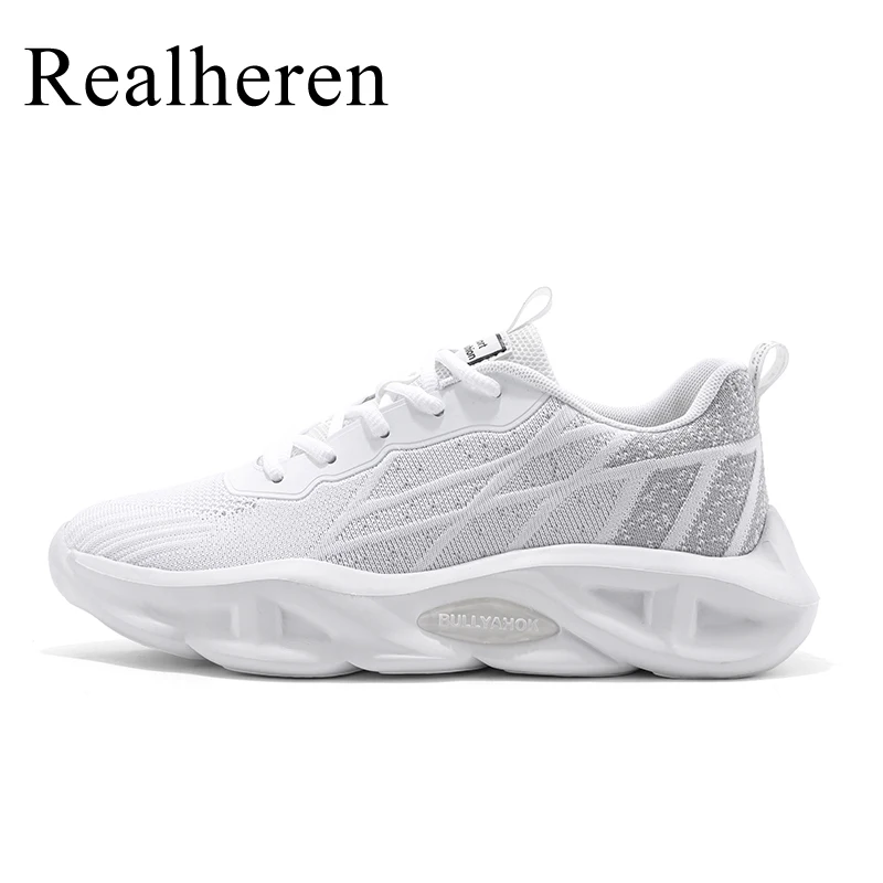 

Spring Autumn Mesh Cheap Casual Sneakers White Shoes Breathable Lightweight EVA Soles