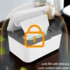 Wet Tissue Box Paper Dispenser Portable with Lid Tissue Storage Box Holder Dustproof  Baby Car Organizer Napkin Hot 3