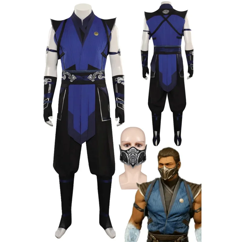 Sub Zero Cosplay Fantasia Anime Gioco Mortal Kombat Costume Travestimento Uomini Adulti Abiti Maschio Halloween Carnival Party Clothes