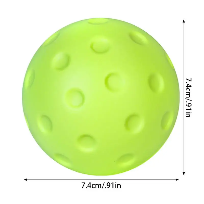 Pickleball Practice Standard Ball Soft PU Pickleball Ball Standard Size Beginners Professionals Warm-up Solution Indoor Outdoor
