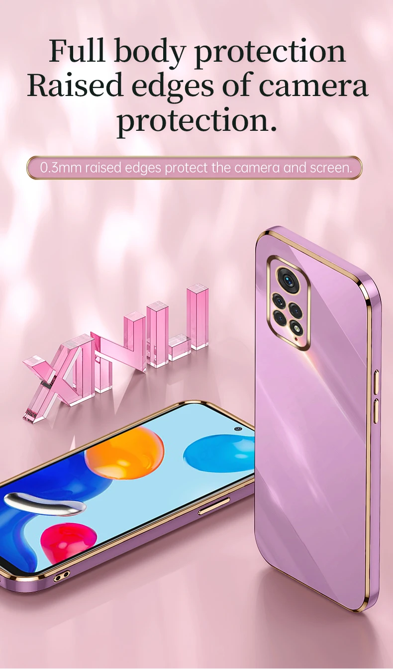 Beschichtung Textur Hülle für Xiaomi Redmi Note 11 Hüllen für Redmi Note 11S 10S 10 11 Pro Plus 5G Handyhülle Coque Capa_voghion.com