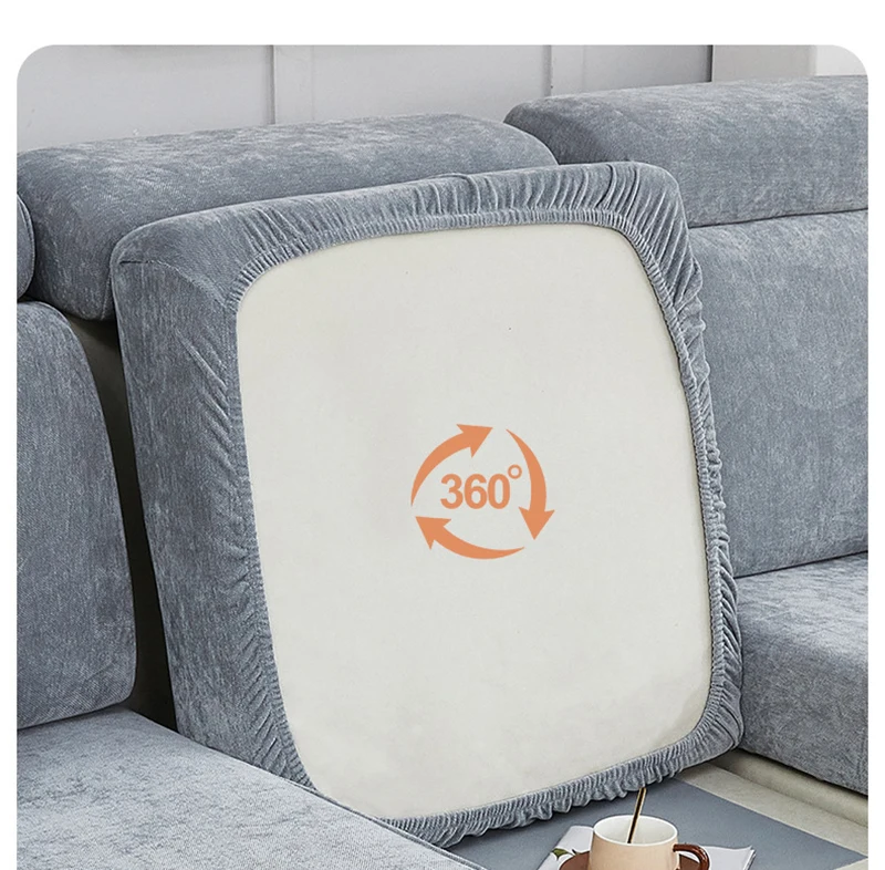 Description Picture 6 of itemChenille Adaptable Elastic Sofa Covers Living Room Non-slip Straight/Corner/l Shape 2/3/4 Seater Adjustable Stretch Sofa Cover