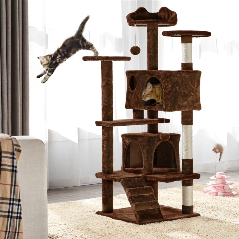 Brown Cat Tree | Brown Cat Tower | Best Cat Tree House