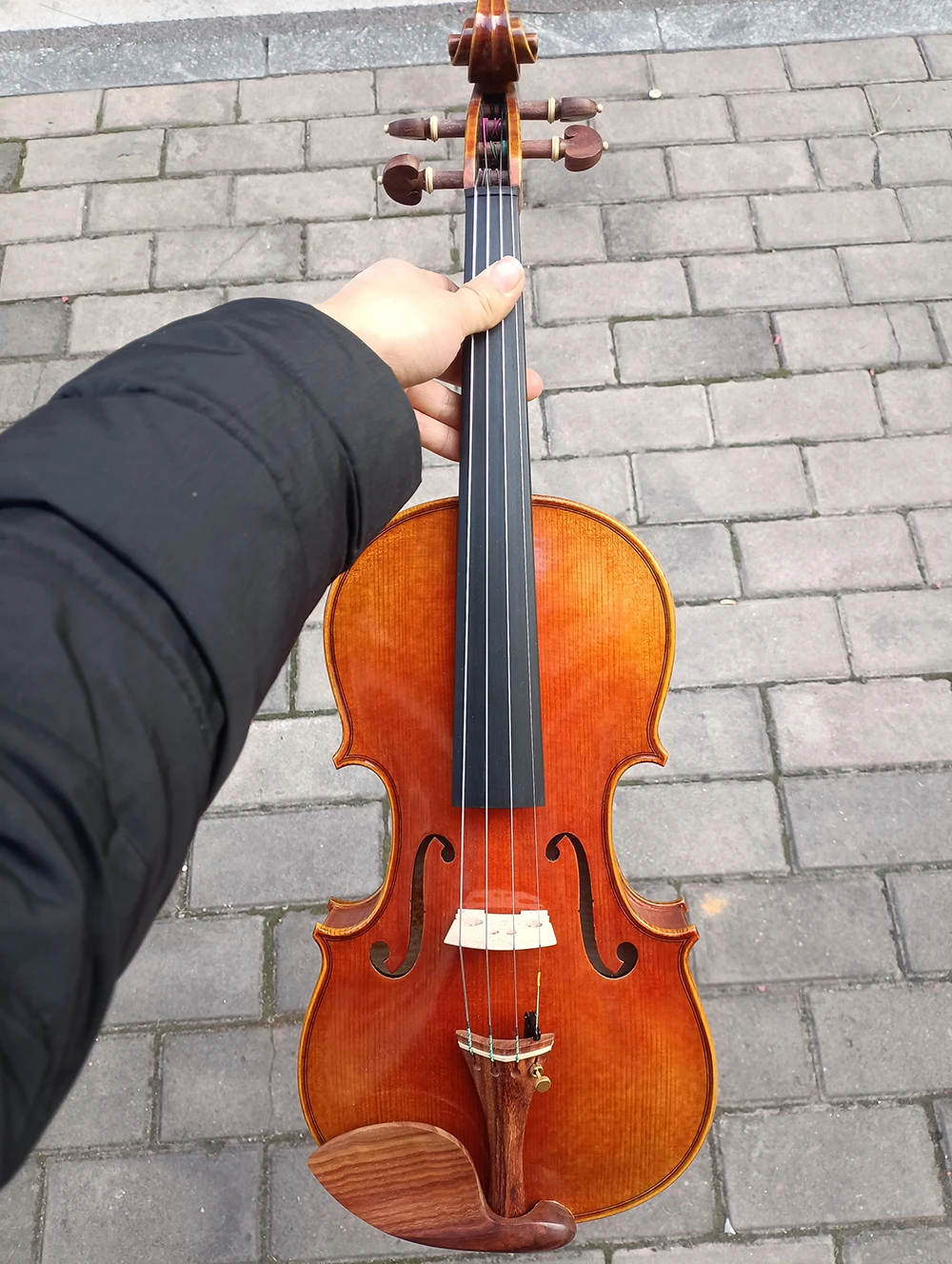 Over 20 years All European spruce 100% Handmade Violin 4/4 size strong tone ！Professional Italian retro Oil Varnish Violin
