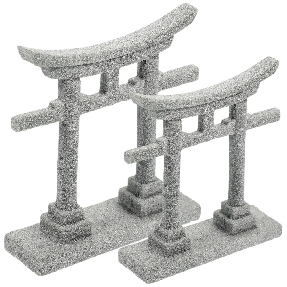 

Japanese Torii Gate Mini Torii Gate Japanese Shinto Altar Shelf Miniature Shrine Japan Fish Tank Stone Bridge Landscape