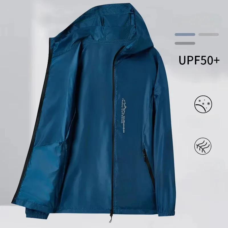 Hiking Skin Jacket Outerwear Coat Camping Rain Jackets Waterproof Sun Protection Fishing Hunting Clothes Quick Dry Sunscreen - 2