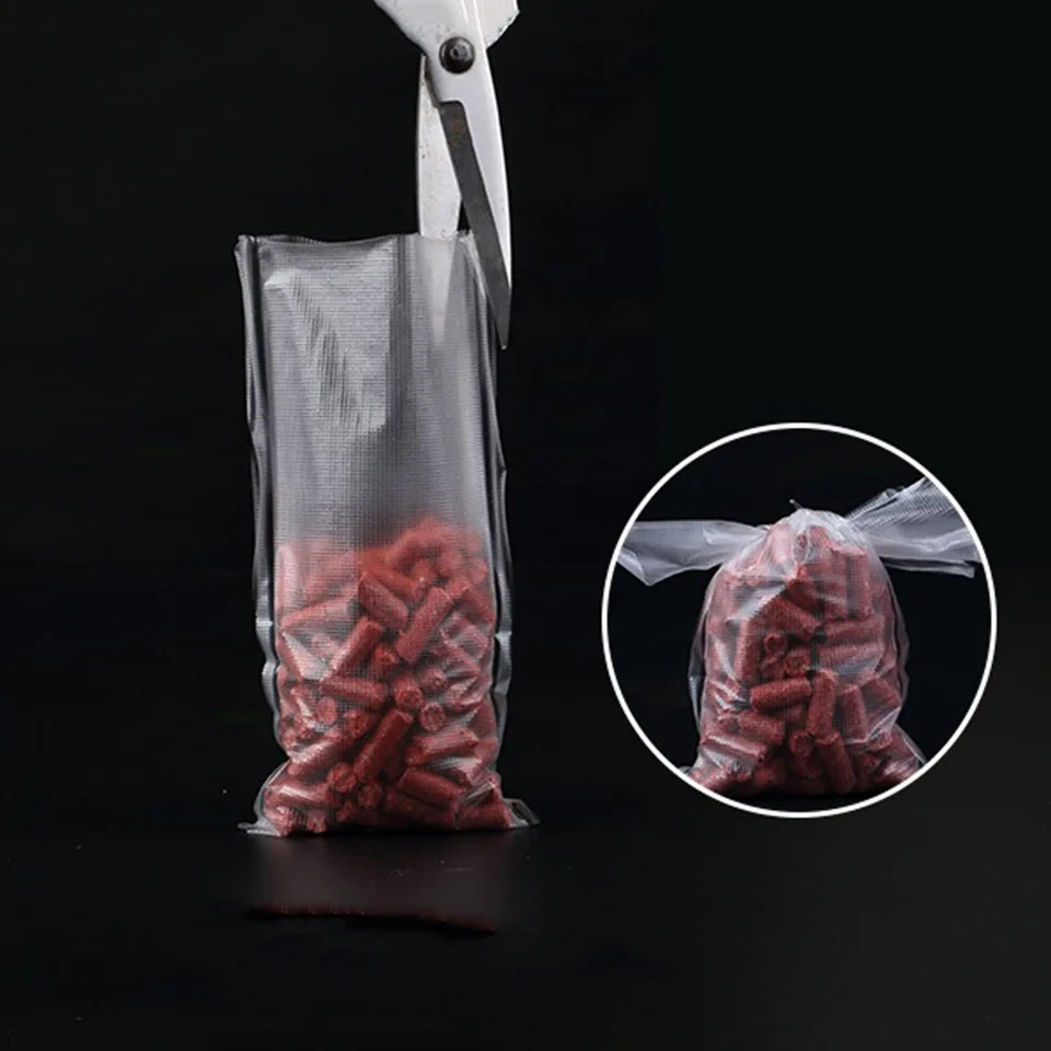 EVTSCAN 50 Packs Water Soluble Fishing Bait Bags - Quick Dissolve PVA Mesh For Carp Fishing (18x8cm)