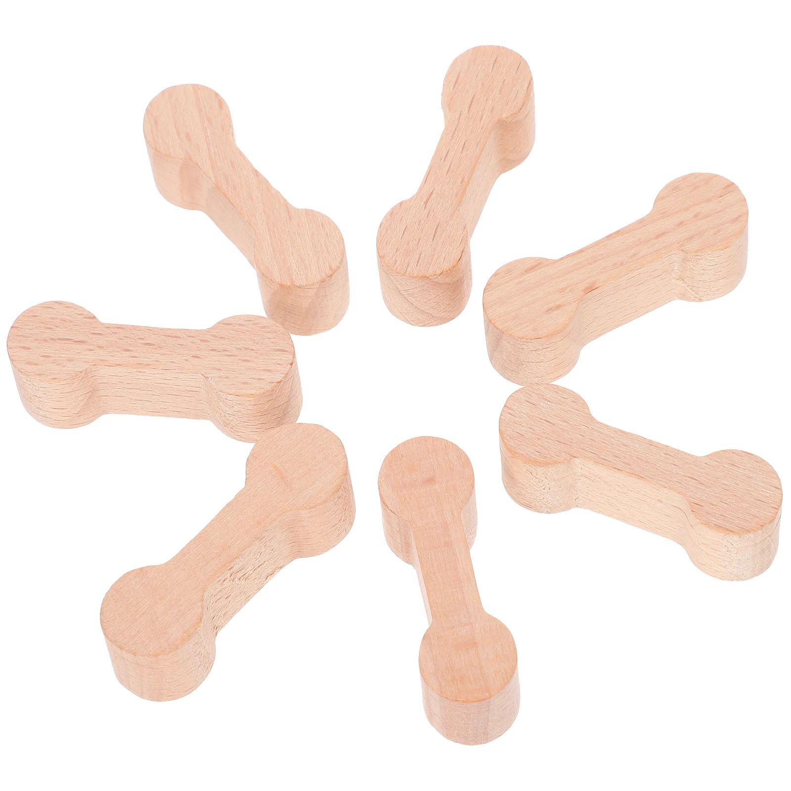 10 Pcs Toys Wooden Dog Bone Shape Train Track Connector Party Railway Buckle Model DIY Modeling Children micro connector