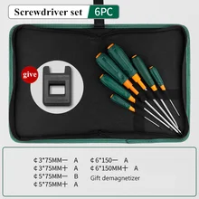  GREENER 6PCS Plum Screwdriver Set Household Tools Small Cross Bradawl Disassembly  Large Stab Awl Set Machine Combination 