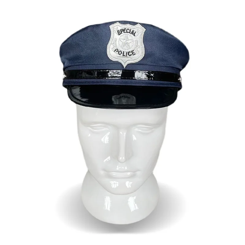 

Children's Police Cap Toy Cos role-playing Children Play House Props Uniform Cap Flat Top children's Hat Free Shipping