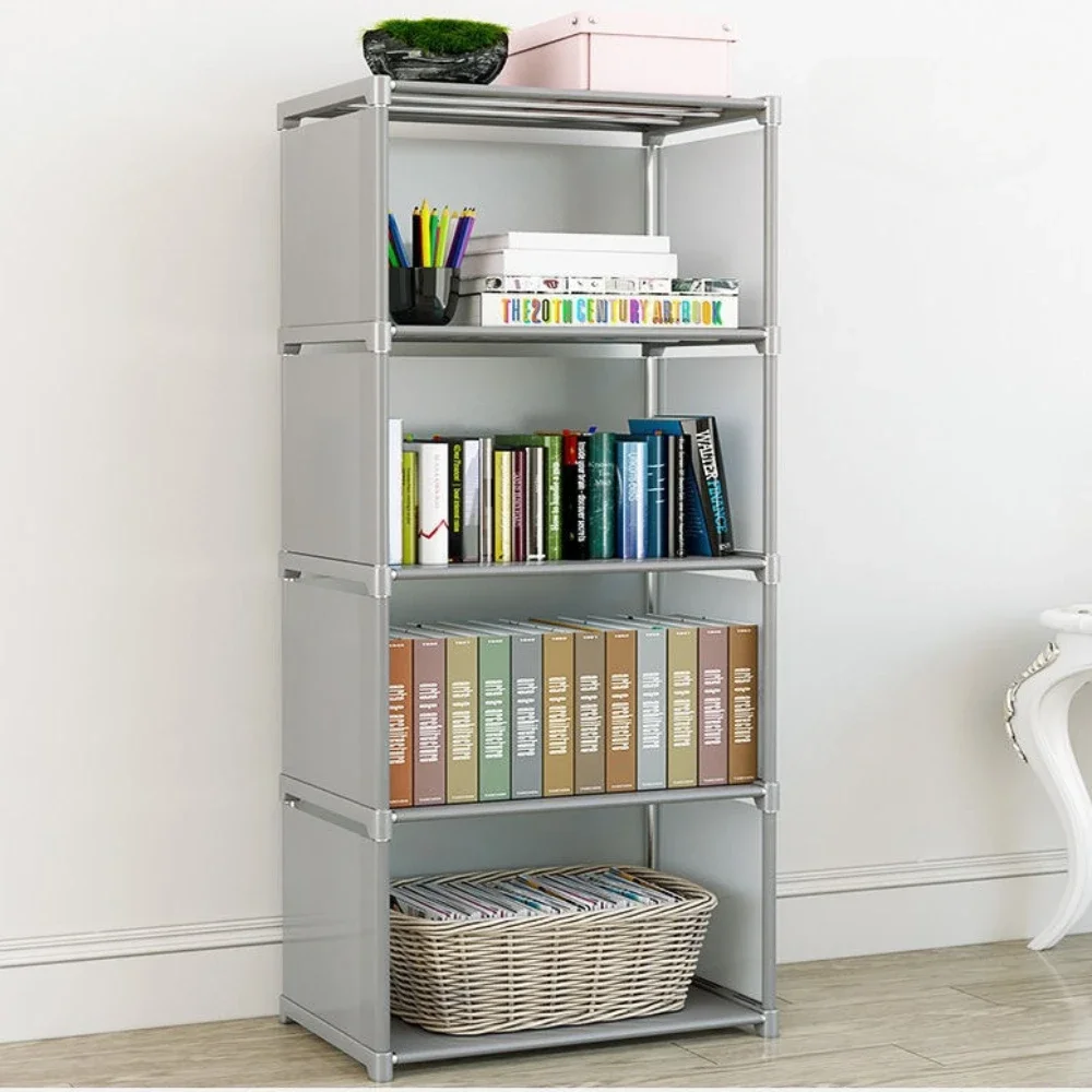 Simple Multi-layer storage rack Bookshelf Bedroom Book Shelf Organizer Easy Assembly Bookcase Stackable Book Shelves