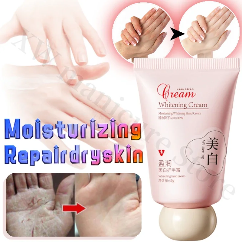 

Whitening Anti-wrinkle Anti-drying Non-greasy Repair Peeling Winter Antifreeze Hand Care Moisturizing Hand Cream 40g
