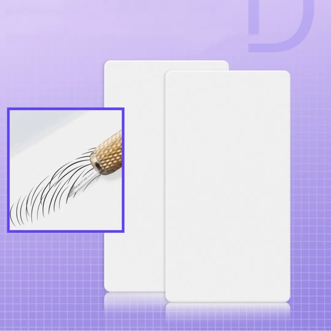 

5PCS high-quality eyebrow tattoo silicone blank leather beginner's hand practice with flat skin and eyebrow tattoo practice