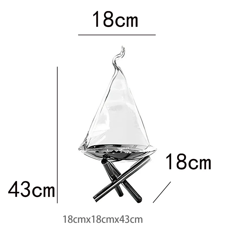 Modern Stainless Steel Glass Kitchen Hotel Table Sideboard Serving Tray Metal Tall Standing Cake Plate Storage Refreshment Tray 4