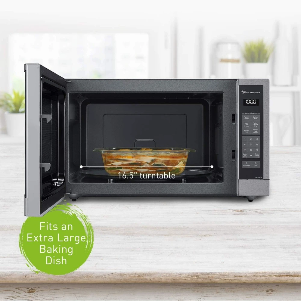 Microwave Ovens, Stainless Steel Countertop Inverter Technology and Genius Sensor, 2.2 Cubic Foot, 1250W, Microwave Ovens 4