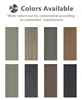 Wood Plastic Composite Fence Aluminum Post WPC  Garden Fence Laser Cut Screen WPC Outdoor Decorative Fence Panel 3