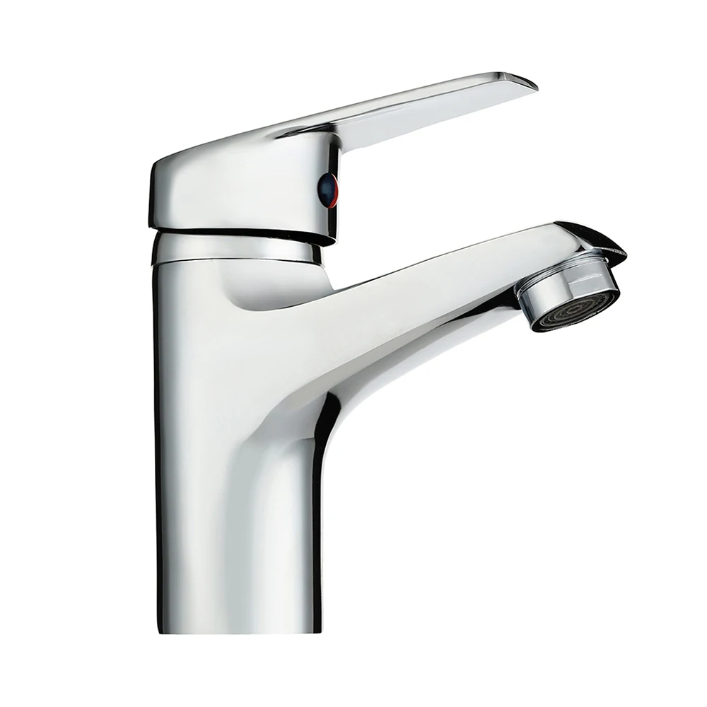 Single Lever Mixer Faucet Metal Electroplating Sink Taps Hot Cold Water Sink Mixer Tap Modern Basin Sink Faucet Durable Sink Tap