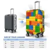 Building Blocks Printed Suitcase Cover Construction Brick Practical Business Protector Luggage Accesories Vacation 6