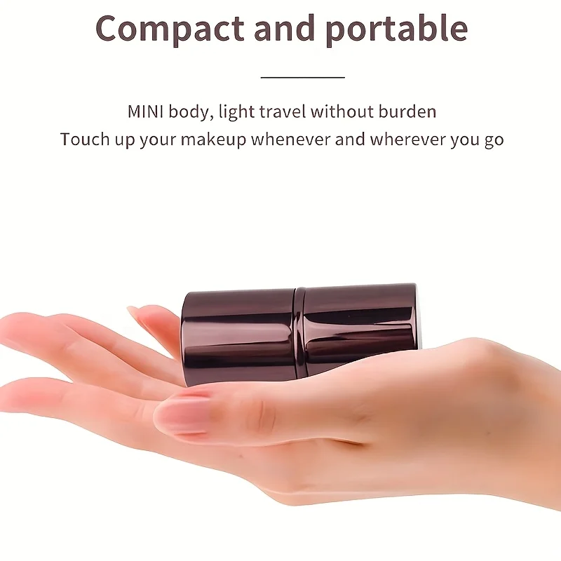 Professional Retractable Round Head Makeup Brush For Powder Blush_voghion.com