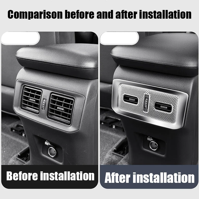 For Toyota RAV4 XA50 2021 - 2024 Dust Cover for Rear Air Conditioning Vents and Interior Protective Components Accessories