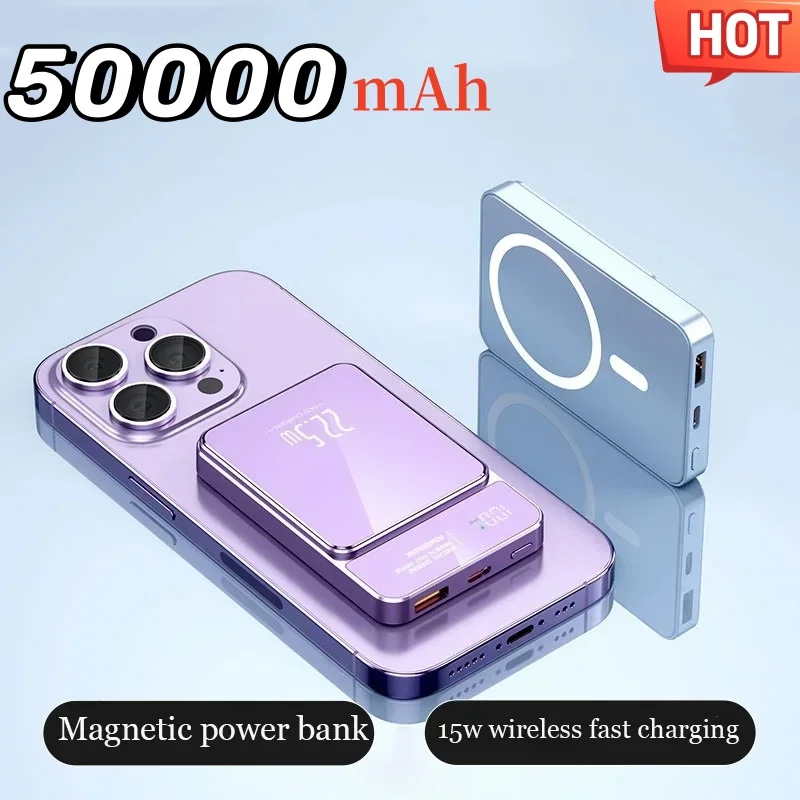 For-Xiaomi-power-bank-50000mAh-wireless-magnetic-power-bank-Magsafe-22 ...