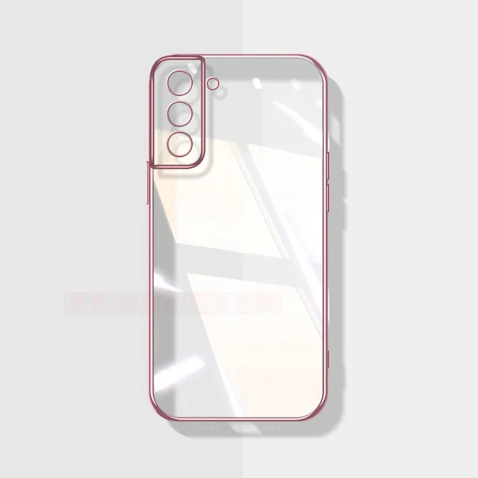Clear Luxury Plating Bumper Shockproof TPU Phone Case